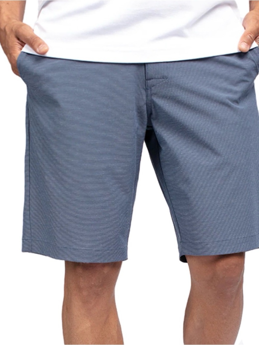 Travis Mathew Men's Flat-Front Shorts - Slate Blue